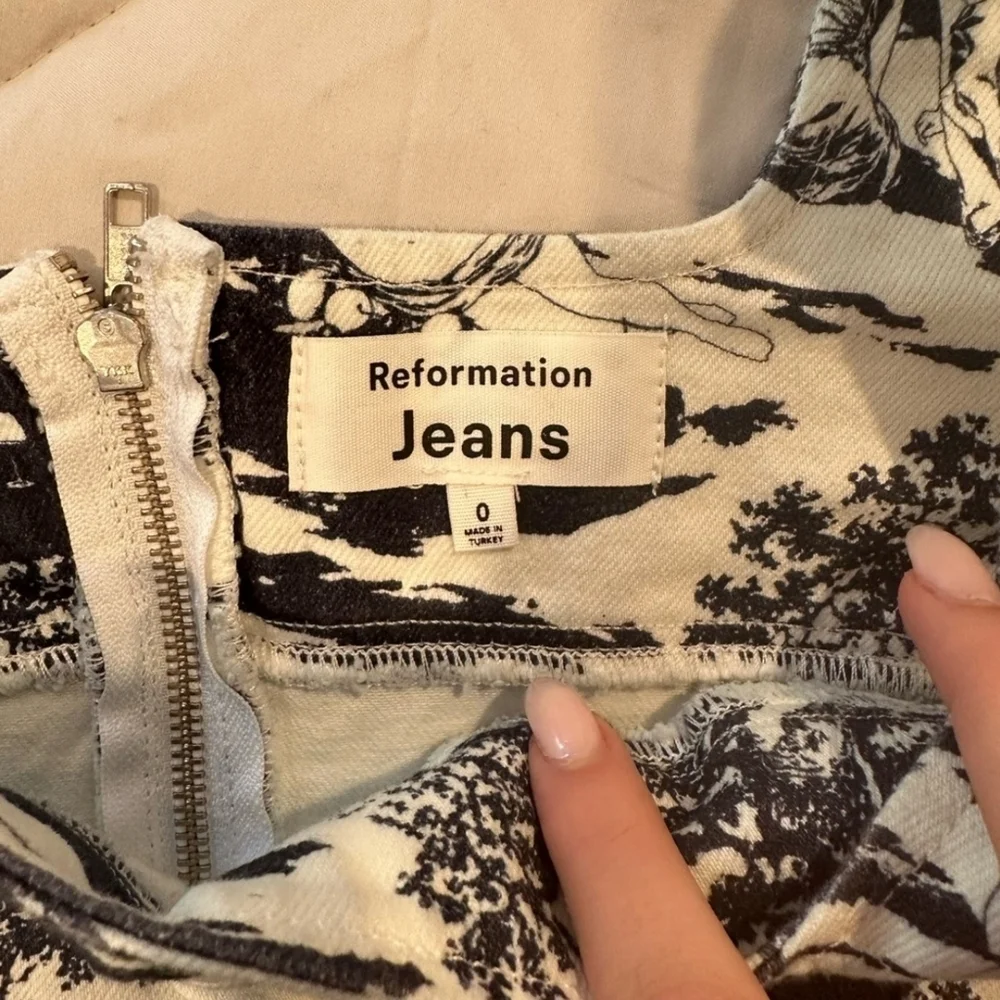 Reformation Raya Naked Lunch Denim Bustier Top - Picture 7 of 7